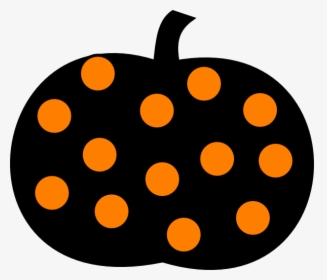 Pumpkin Clip Art At - Polka Dot Pumpkin Clipart, HD Png Download, Free Download