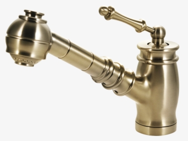 Antique Brass Single Hole Pull Out Kitchen Faucet, HD Png Download, Free Download