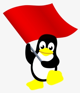 Communist, Penguin, Tux, Communism, Flag, Linux - Communist Linux Penguin, HD Png Download, Free Download
