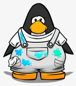 Painter S Overalls Club Wiki Fandom Powered - Club Penguin Penguin Face, HD Png Download, Free Download
