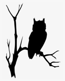 Cartoon Dead Trees 28, Buy Clip Art - Owl In A Tree Silhouette, HD Png Download, Free Download