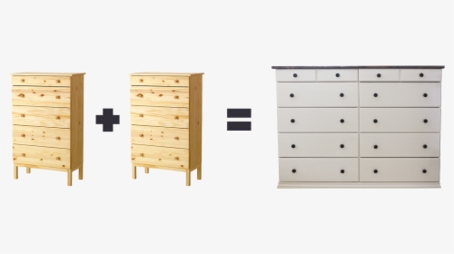 Ikea Hacking Tarva Dresser - Ikea Hack Tarva Dresser, HD Png Download, Free Download
