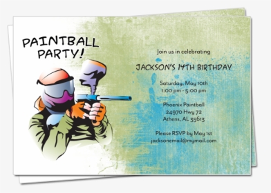 Invitation Paintball, HD Png Download, Free Download