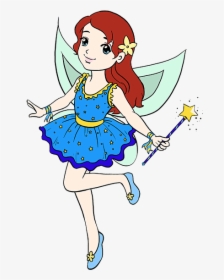 How To Draw Fairy - Fairy Drawing For Child, HD Png Download, Free Download