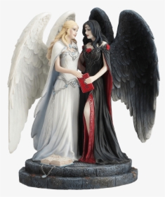 Dark And Light Angel Statue - Light And Dark Angel, HD Png Download, Free Download