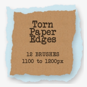 100 Creative Sets Of Photoshop Paper Brushes - Torn Paper Edge, HD Png Download, Free Download