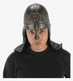 Black Knight Costume Helmet - Casco Caballero Medieval, HD Png Download, Free Download