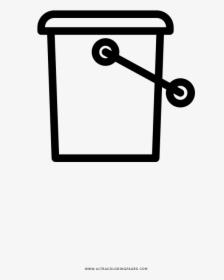 Paint Bucket Coloring Page, HD Png Download, Free Download