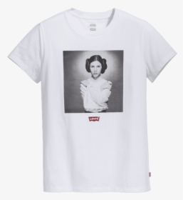 Levi"s X Star Wars Carrie Fisher Princess Leia T-shirt - Girl, HD Png Download, Free Download