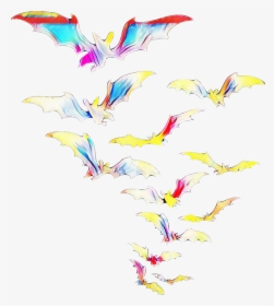 032 Ttkocistickers Bats Swarm Animals Abstract Abst - Illustration, HD Png Download, Free Download