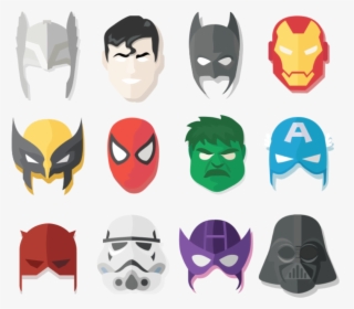 Super Heroes Masks - Super Hero Transparent Mask, HD Png Download - kindpng