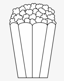 Clip Art Png Library Huge - Clip Art Of Popcorn Black And White, Transparent Png, Free Download