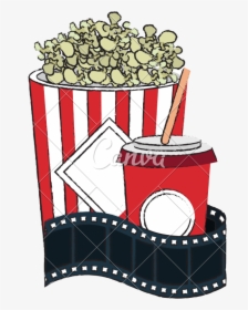 Popcorn And Soda Png - Popcorn And Soda Clipart, Transparent Png, Free Download