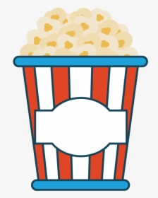 Food Drawing Clip Art - Gambar Popcorn Kartun, HD Png Download, Free Download