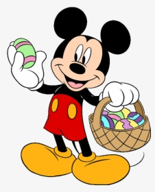 Disney Clipart Mickey Mouse And Friend - Happy Easter Mickey Mouse, HD Png Download, Free Download