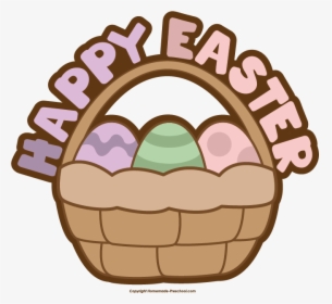 Happy Easter Clipart Simple - Happy Easter Basket Clipart, HD Png Download, Free Download