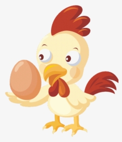 Clipart Chicken Holding An Egg, HD Png Download, Free Download