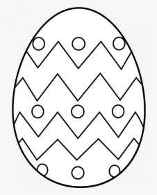Download Easter Clipart Black And White - Color In Easter Egg, HD Png Download, Free Download