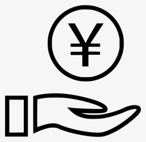 Yen Hands Hand Wealth Rich - Dollar Sign In Hand, HD Png Download, Free Download