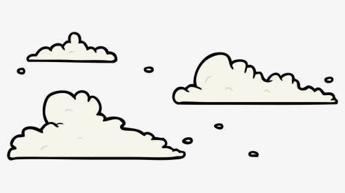 Line Drawing Of Clouds Clipart , Png Download - Clouds Line Art, Transparent Png, Free Download