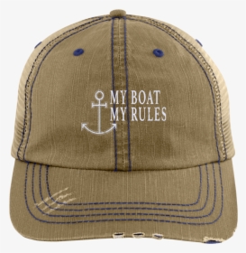 My Boat My Rules Boat Captain Hat Funny Boat Hat Lake - Cap, HD Png Download, Free Download