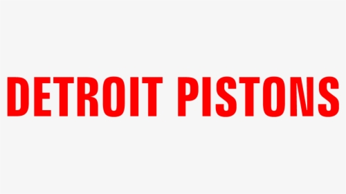 Detroit Pistons - Detroit Pistons Logo Text, HD Png Download, Free Download