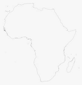 Blank Outline Map Of Africa - Map, HD Png Download, Free Download