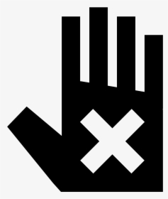 An Outline Of A Hand Is Held Up Facing You With An - Dj Logo Wolf, HD Png Download, Free Download