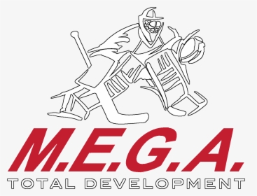 Mega Logo All White Mega Red Black Outline - Illustration, HD Png Download, Free Download
