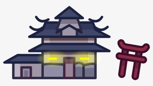 Holiday Party Map Icon Dojo Courtyard - Club Penguin Dojo Png, Transparent Png, Free Download
