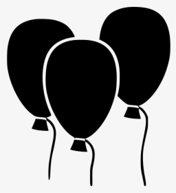 Black Balloons Png - Balloons Png Black And White, Transparent Png, Free Download