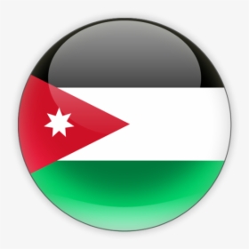 Jordan Flag - Jordan Flag Circle Png, Transparent Png, Free Download