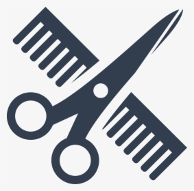 Transparent Scissors And Comb Png - Comb And Scissors Png, Png Download, Free Download