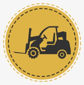 809 Forklift , Counterbalance, Telehandler, And Rough - Fruit Border Round, HD Png Download, Free Download