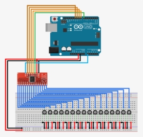 Schematic Pots Zps18d61b5c - Lcd And Keypad Interfacing With Arduino, HD Png Download, Free Download