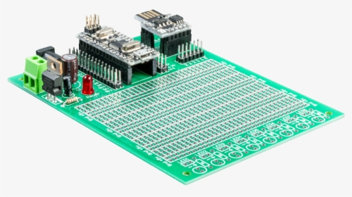 With Nano And Attiny 85 Mounted - Electronic Component, HD Png Download, Free Download