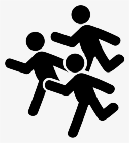 Group Of Men Running - Running Child Icon, HD Png Download, Free Download