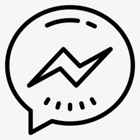 Facebook Messenger Icon Free Download At Icons8 - Messenger Icon White Png, Transparent Png, Free Download