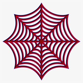 3d Spider Web - Red Spider Web Vector, HD Png Download, Free Download