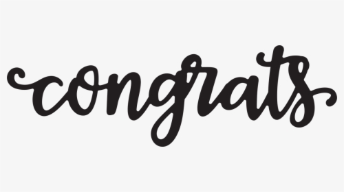 Congrats Silhouette , Png Download - Congrats Svg, Transparent Png, Free Download