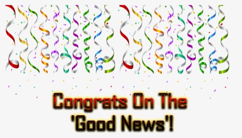 Congrats On The "good News" Png Photo Background - Birthday Party Background Design Png, Transparent Png, Free Download