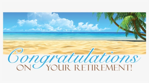 Congrats On Retirement - Beach Tropical Background, HD Png Download, Free Download