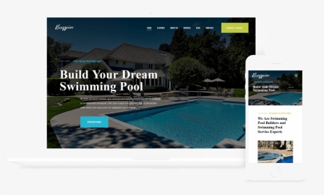 Bassein Wordpress Theme Swimming Pool - Swimming Pool, HD Png Download, Free Download