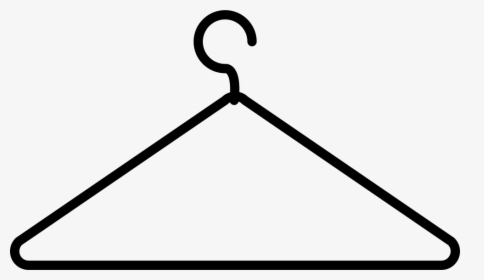 Coat Hanger Thin Outline - Clothes Hanger Outline Png, Transparent Png, Free Download