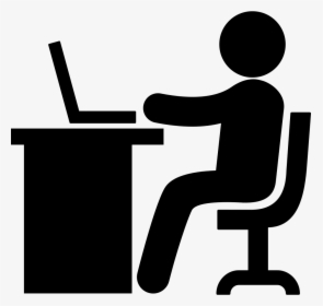 Working With Laptop - Working Png Icon, Transparent Png, Free Download