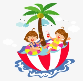 Child Swimming Pool Clip Art - Cliparts Swimming Cartoon, HD Png Download, Free Download