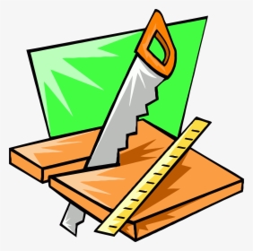 Saw Wood Working Carpenter Clipart Png - Clip Art Wood Working, Transparent Png, Free Download