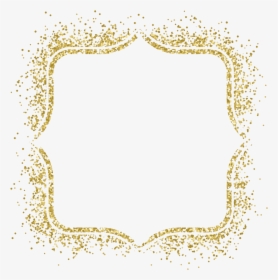 Gold Glitter Frame Png, Transparent Png, Free Download
