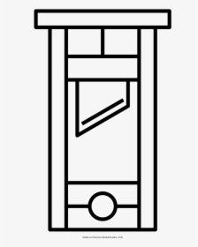 Guillotine Coloring Page - Coloring Pictures Of The Guillotine, HD Png Download, Free Download