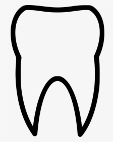 Tooth Teeth Plain - Plain Tooth Clipart, HD Png Download, Free Download